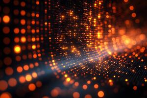 Futuristic Glowing Abstract Pattern for Technology and Digital Design photo