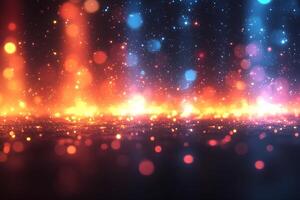Vibrant Abstract Bokeh Lights - Perfect for Festive Design and Decorative Backdrops photo