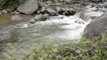 water flows in the river photo