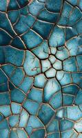 Captivating mosaic tile surface revealing intricate patterns of cracks creating depth and visual interest abstract backdrop photo
