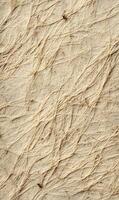 Abstract natural paper with unique fiber texture presenting an organic feel ideal for rustic designs and backgrounds offering a sense of tactile depth photo