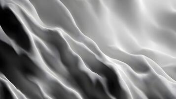 Abstract undulating waves of light and shadow creating a serene monochrome dreamscape effect photo