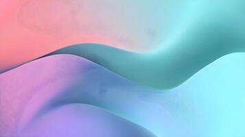 Pastel colored layers creating smooth waves present a soothing visual experience for graphic design photo