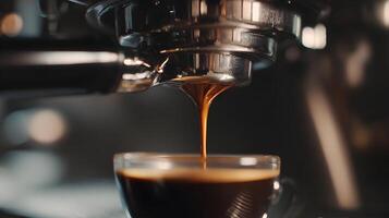 Aromatic brew of espresso extracted to perfection a moment of pure indulgence for the senses photo