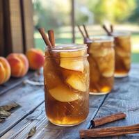 Peachy Maple Sweet Tea on Porch Swing Country photo