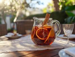 Refreshing Spiced Orange and Hibiscus Cold Tea photo