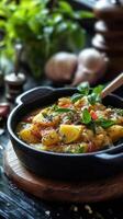 Rich Corn and Summer Squash Soup Bowl for Seasonal Meals photo