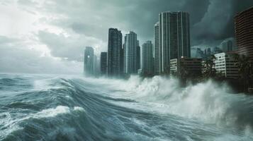 Relentless Wave Attack Overpowering Summertime Breakwaters photo
