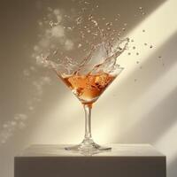 Sculptural Liquid Arrangement with Dramatic Frozen Splashes photo