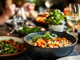 Seasonal Bean and Vegetable Soup for a Light Summer Lunch photo