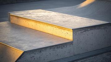 Skater Inspired Architectural Deck with Urban Board Shadows photo