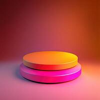 Striking Nightfall Gradient Platform Inspired by Sunsets photo