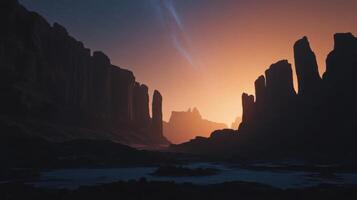 Starlit Galactic Stream Flowing Past Prehistoric Rock Memorials photo