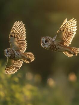 Stealthy Nighttime Foragers Hunt Swiftly In The Gloaming photo
