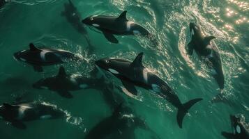 Smart Ocean Predators Passing Down Survival Lessons photo