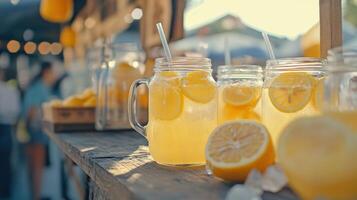 Summer Market Day with Homemade Lemonade Stall photo