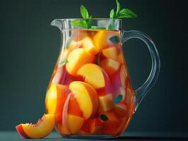 Summer Peach Sangria with Mixed Fruit Infusion photo