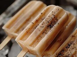 Summer Coolers Peach and Vanilla Bean Icy Pops photo