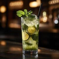 Traditional Mojito Featuring Summer Mint and Lively Lime photo