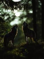 Timeless Woodland Calls Pierce The Nighttime Glow photo