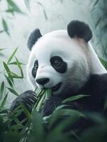 Threatened Forest Gourmet Munching on Choice Bamboo photo