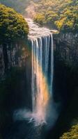Thunderous Stream Builds Fading Bridge of Color photo