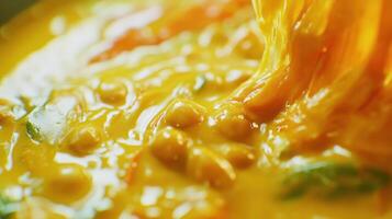 Vegetable and Chickpea Curry in a Sunny Summer Bowl photo