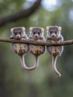 Young Pouched Animals Acquiring Advanced Tail Adaptation Techniques photo