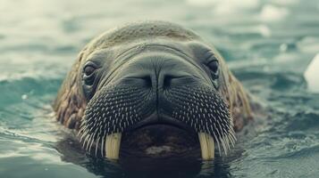 Young Frozen Giants Mastering Innovative Tasks With Their Tusks photo