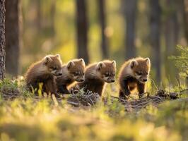 Youthful Scavengers Learning Specialized Trail Detection Skills photo