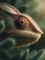 A fascinating chameleon expertly hides using natural skin disguise photo