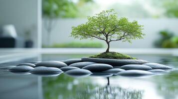 Zen garden tranquility photo