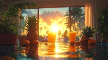 Tropical Sunrise Breakfast photo