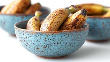 Ripe Bananas in Bowls photo