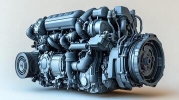 Powerful, complex engine design photo
