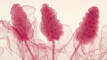 Pink candy floss floral arrangement photo