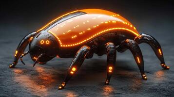 Futuristic robotic insect photo