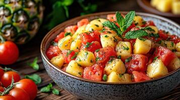 Fresh Tropical Fruit Salad photo