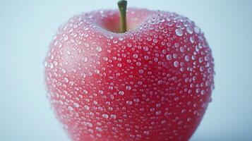Fresh, dewy apple photo