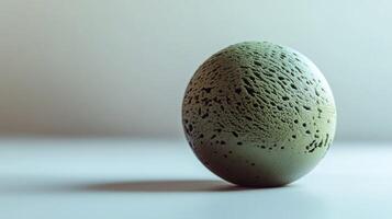 Earthy, textured sphere photo