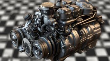 Detailed car Engine photo