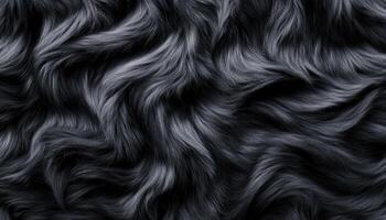 Dark Wavy Hair Texture Abstract Background photo