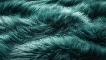 Teal Fur Texture Soft Fluffy Texture Background photo