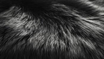 Close up of dark fur showing texture and strands photo