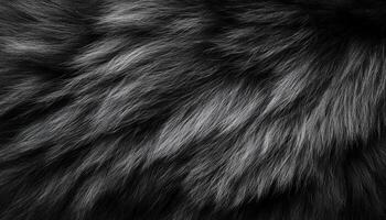 Dark Gray Fur Texture Close Up Image photo