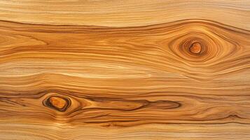 Richly textured wood grain showcasing swirling patterns and knots photo