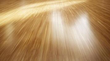 Light Reflecting on Polished Wooden Surface photo