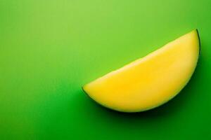 Cucumber on a vibrant background, top view photorealistic plant photo