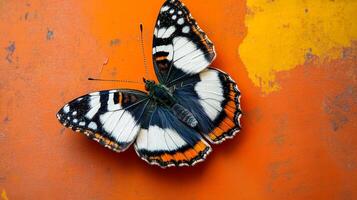 Top view photorealistic species, plant set on a vibrant background photo