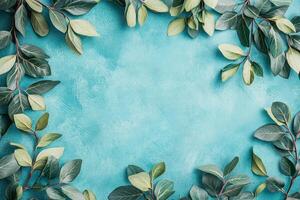 Top view photorealistic Ulmus, plant set on a vibrant background photo